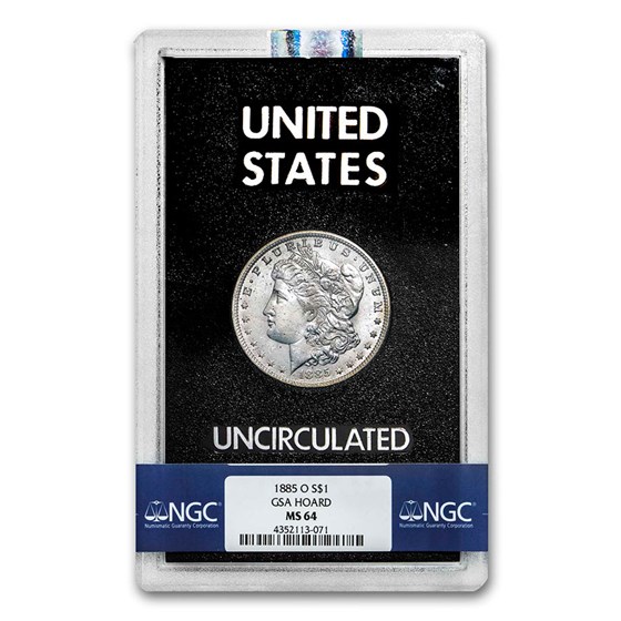 1885-O Morgan Dollar MS-64 NGC (GSA) 1885-O Morgan Dollar MS-64 NGC (GSA)